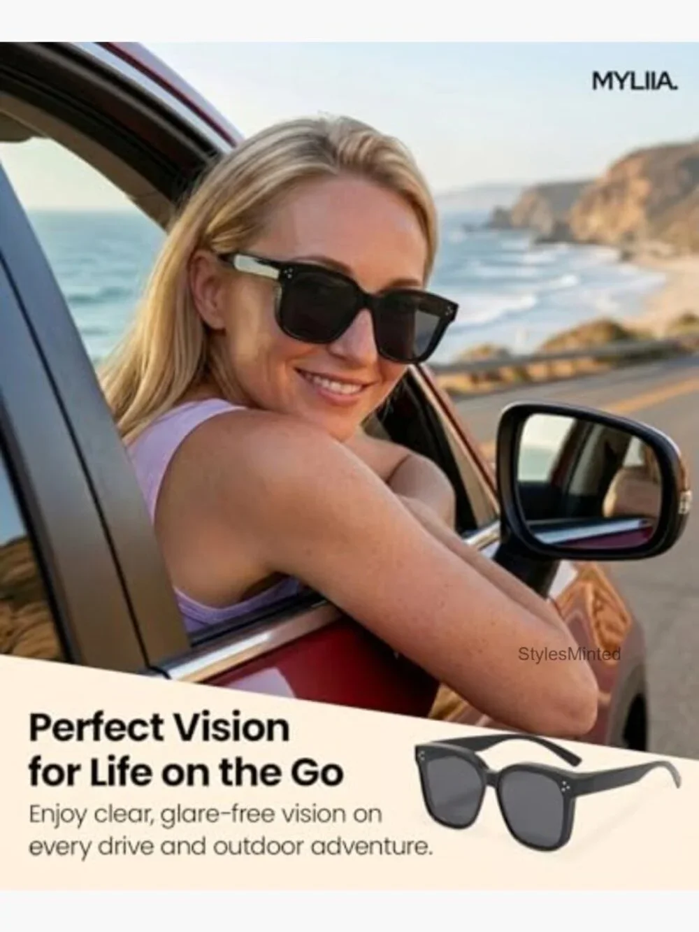 Polarized Wrap Around Sunglasses with UV Protection